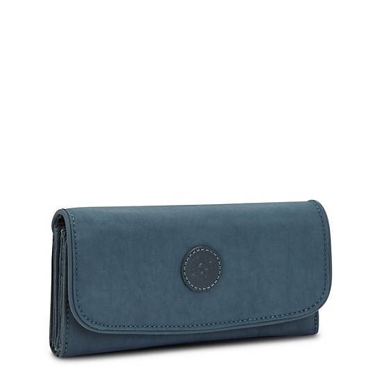 Kipling Money Land Snap Portefeuille Donkerblauw Grijs | BE 1796CT